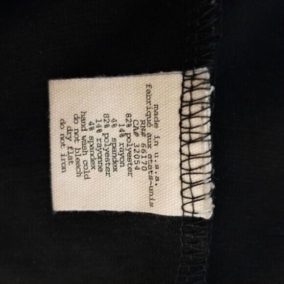 PINS & NEEDLES  | Empire Waist Black Mini Comfy Stretch Dress LBD Sz L - Picture 9 of 9